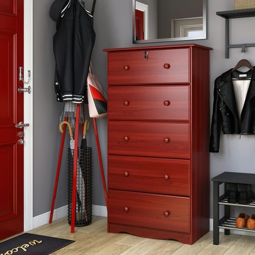 Red drawer chest dresser - chest,