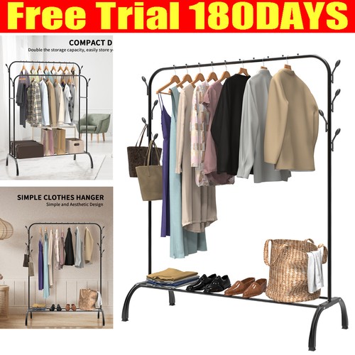 Heavy duty clothes rail single - duty,