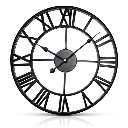Large wall clock roman numeral - large,