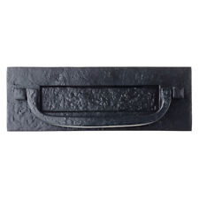 Black Antique Postal Knocker Letter Plate Letter Box For Front Door