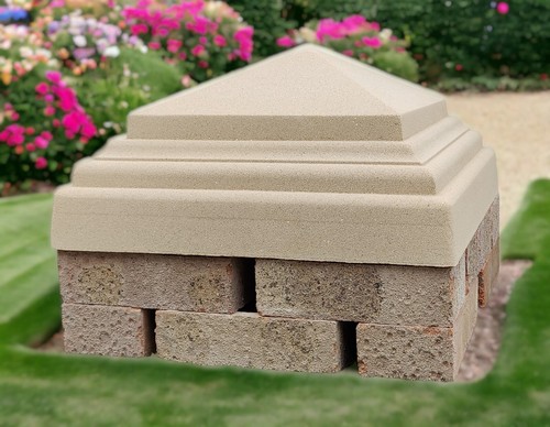 Cast stone pier - 2x2, /