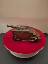 VINTAGE BRONZE TABLE CANNON ON