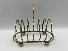 Antique silver plated toast