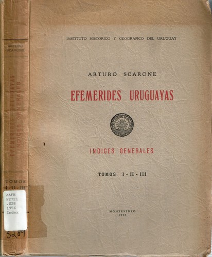 Arturo scarone efemérides - /,