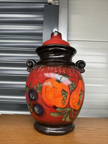 Large flame red rumtopf - flame,