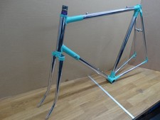 RARE  CHROME BIANCHI 61cm 1970's  ROAD FRAME GIPIEMME DROPOUTS