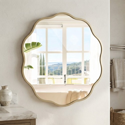 Frameless wavy round - cm,