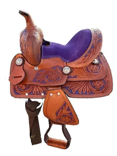Purple western horse - western, barrel