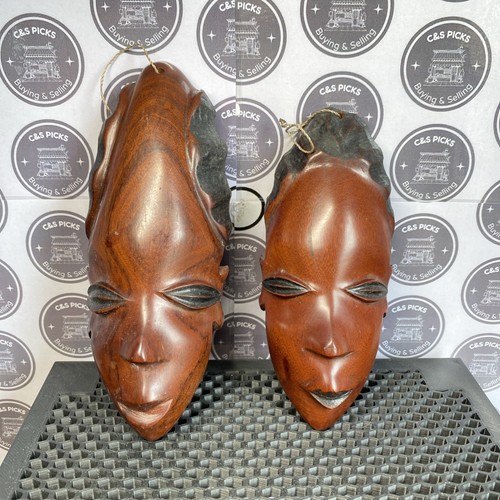 Vintage hand carved - hand, mask