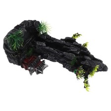  Artificial Mountain for Aquariums Resin Stone Rock Figurine Hill Decoration