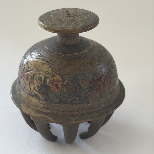 Vintage brass elephant - elephant, claw