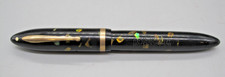 Oversized Sheaffer White Dot Fountain Pen Ebonized Pearl 5.5" 4596762 Nib