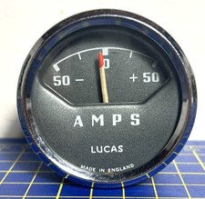 Rare Lucas 50/50 ammeter with