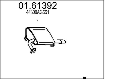 Mts 61392 muffler exhaust - mts,