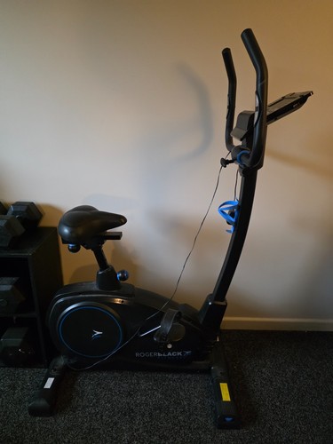 Roger black exercise bike - exercise,