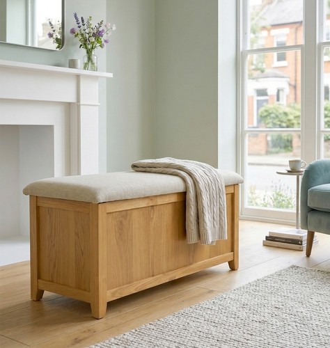 Large blanket box wooden - blanket,