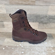Lowa R-8S GTX Patrol Mens Hiking Boots Sz 10 Dark Brown Suede Lace Up High Top