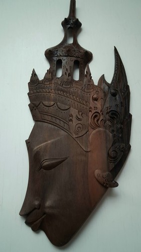 Vintage ebony wood - ebony, carving