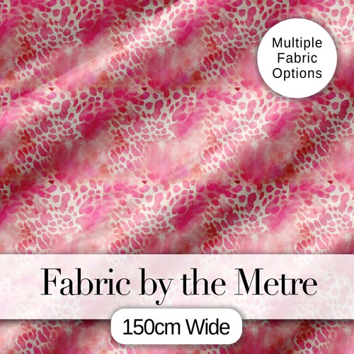 Pink watercolor leopard print - pink,