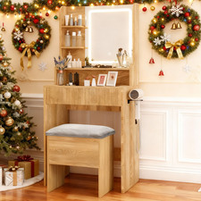 LED Mirror Dressing Table Set