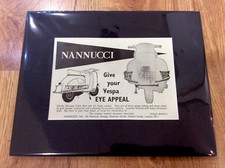 VESPA Vintage Original 1961 NANNUCCI GS150 GS160 Advert PIAGGIO Scooter MODS