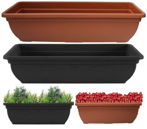 Plastic planters rectangle - planters,