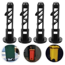  4 Pcs Wheelie Bin Lid Hinge Garbage Lock Parts Replacement Latches