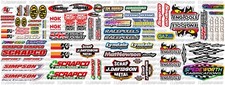 VSC2  New! F1 F2 Stock Car FILLER SHEET Mardave Kamtec RC stickers banger decals