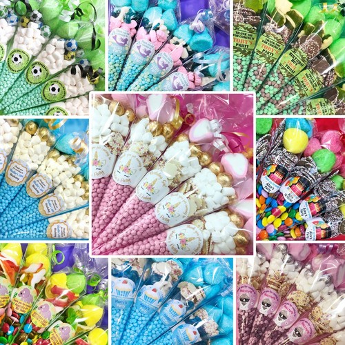 Pre filled sweet cones party - pre-filled,