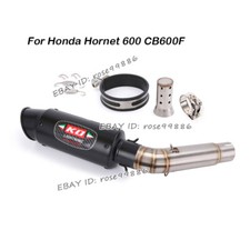 Motorcycle Exhaust Middle Pipe Link Muffler Tip For Honda Hornet 600 CB600F