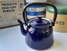 Dark blue vintage - blue, enamel