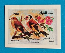 IRAQ 2000 GOLDFINCH M/S IMPERF  - bird stamps MNH