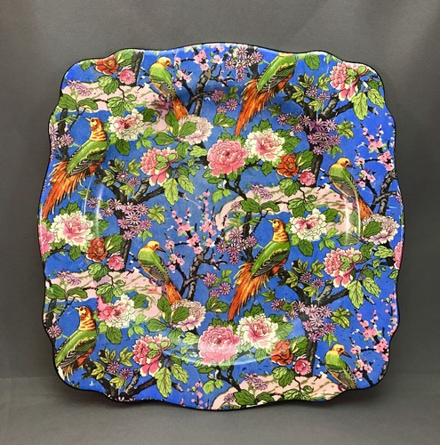 Crown ducal chintz blue - crown,