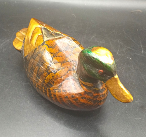 Hand carved painted wooden - hand,
