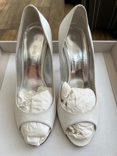White heel shoes made - , italy