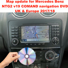 Map update for Mercedes Benz NTG2 v19 COMAND  navigation DVD UK & Europe 2017/18
