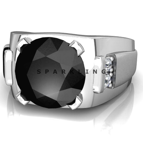 Black onyx round cut - black,