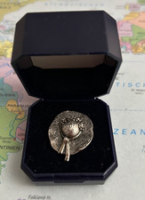 Beautiful Pewter Summer Bonnet Brooch from Silver Scenes in Wales - Perfect