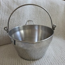 Large stainless steel maslin