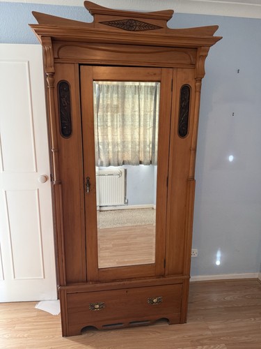 Antique wardrobe armoire - ,