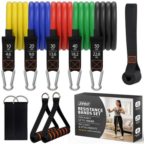 11pcs set resistance bands - 11pcs,