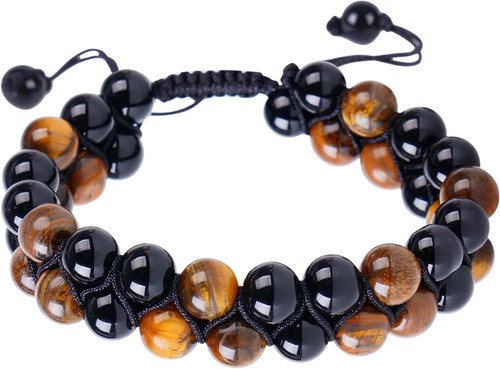 Natural stone wave bracelet - natural,