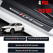 For Mazda Cx5 CX-5 Car Door Plate Sill Scuff Anti Scratch Sticker Protector 4Pcs
