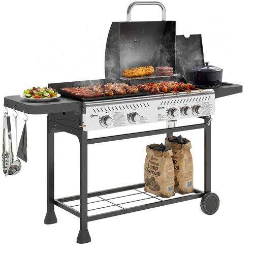 Outsunny gas grill and plancha - gas,