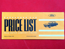 1964 FORD PRICE LIST - Lotus