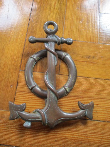 Vintage large solid brass