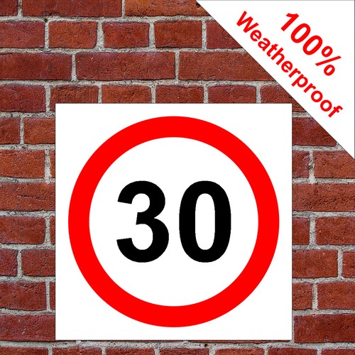 30mph speed limit - 30mph, sign