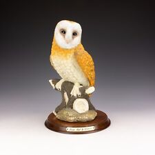 Vintage Large Barn Owl - By Leonardo Porcelain - With Original Stand