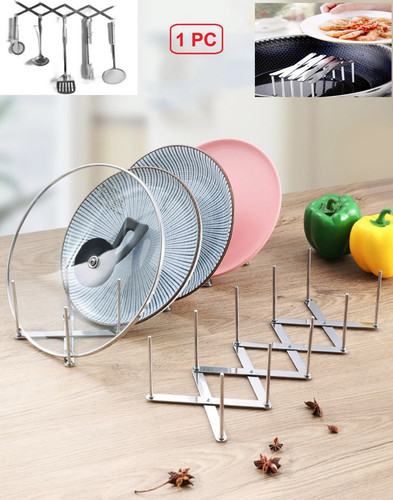 Adjustable pot pan lid stand - pot,