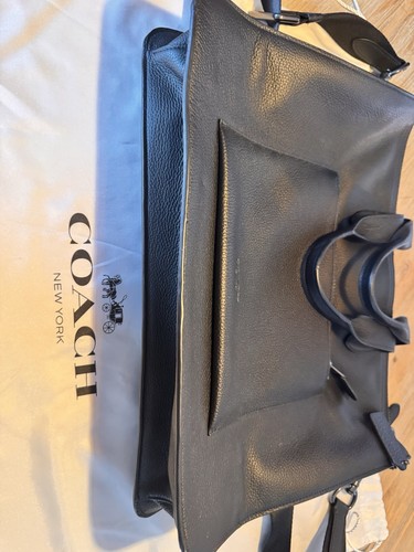 Coach gotham black leather - black,